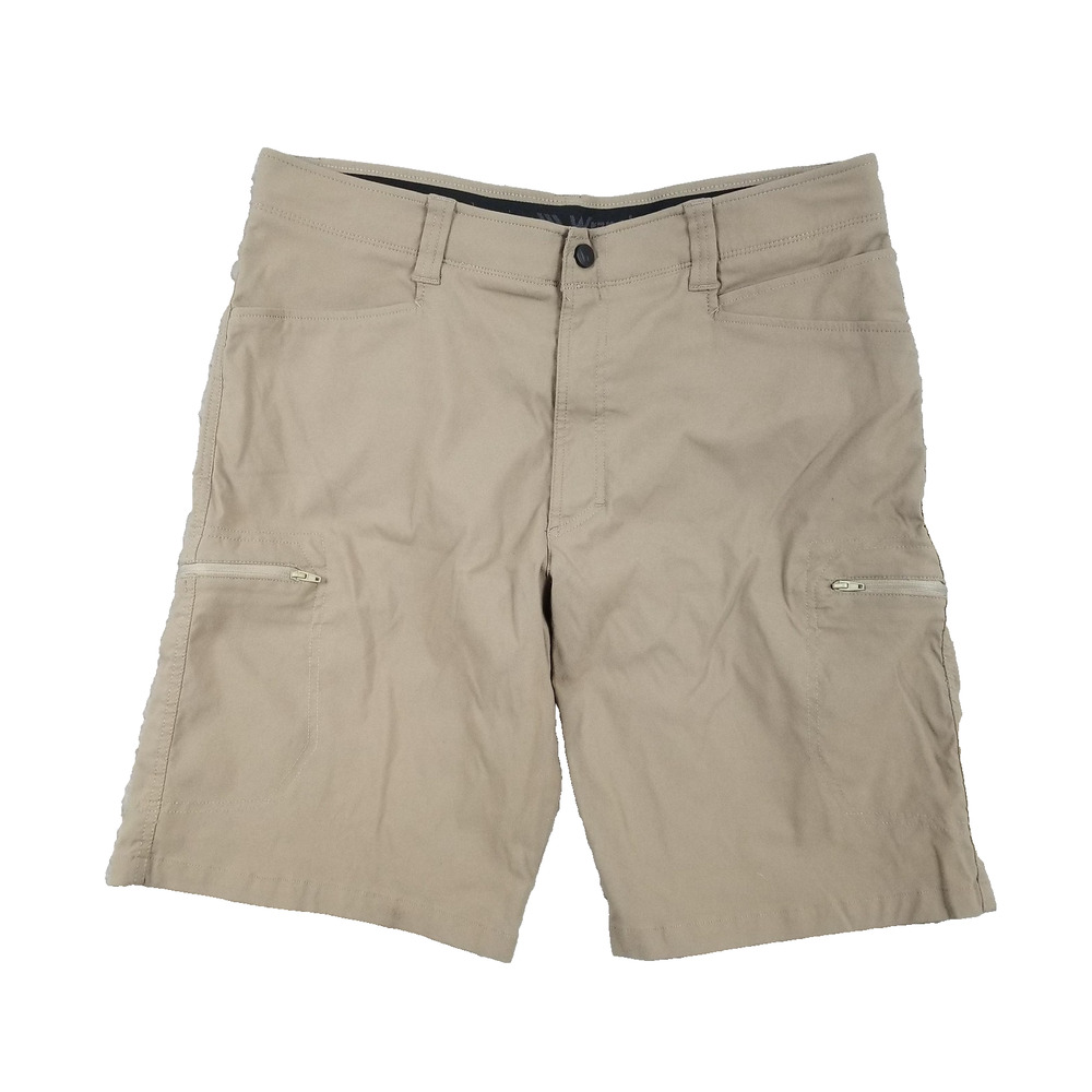 Wrangler Authentics Shorts Mens 36 Outdoor Stretch Nylon Zip Pocket Hiking Trail